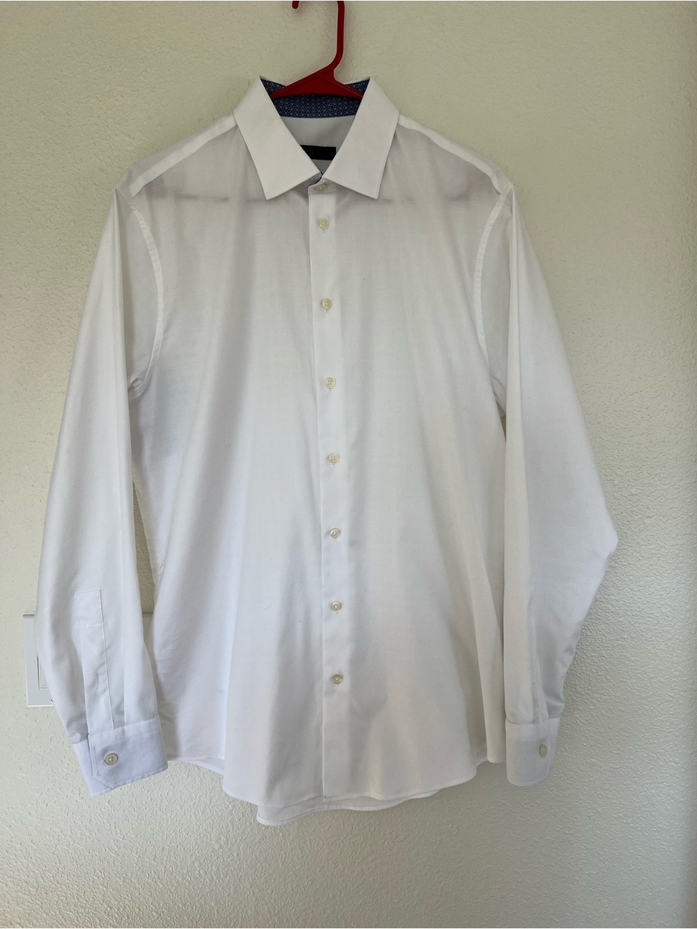 4th & Union Trim Fit Stretch Classic Men's White Dress Shirt